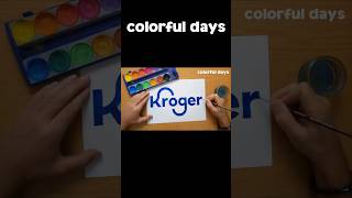 Kroger logo painting