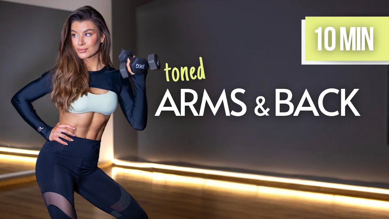 10 MIN No repeat ARMS & BACK All Standing Upper body workout with ...