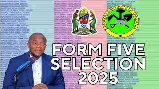 JINSI YA KUANGALIA FORM FIVE SELECTION 2025 to 2026| FORM FIVE SELECTION 2025