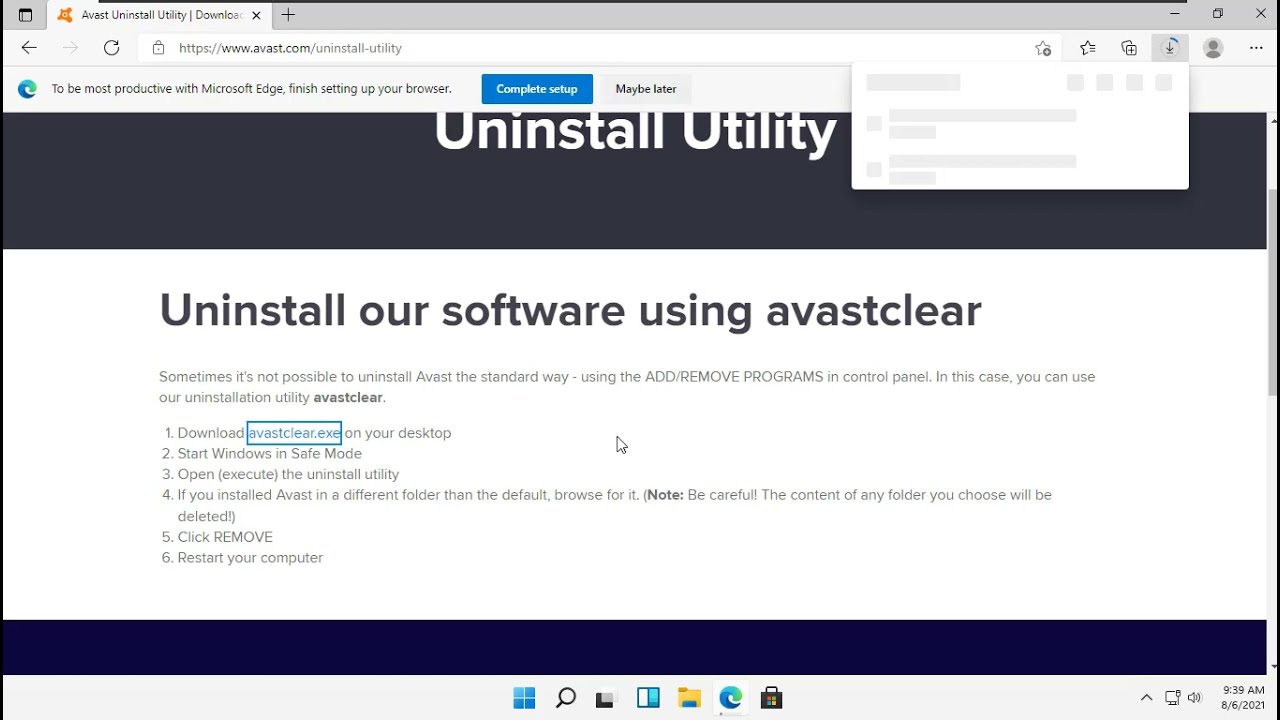 install avast in safe mode install avast in safe mode