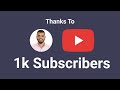 We Have Reached 1k Subscribers Massive Thanks . Q and A section Live Video .