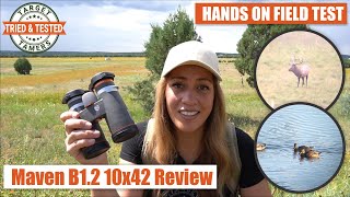 Maven B1.2 10x42 Binocular Review: With Digiscope Footage of Waterfowl & Elk at Low Light