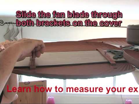 Ceiling Fan Blade Covers Installation Youtube