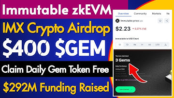 Earn GEM Token🚀 $400 Profitable Project by Immutable zkEVM Airdrop || IMX Token Already Listed