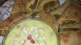 RAMADAN SPECIAL❤️✨🦋 ANDA KEEMA ROLL | FRUIT CUSTARD | RECIPE #rubbo #youtube #trending