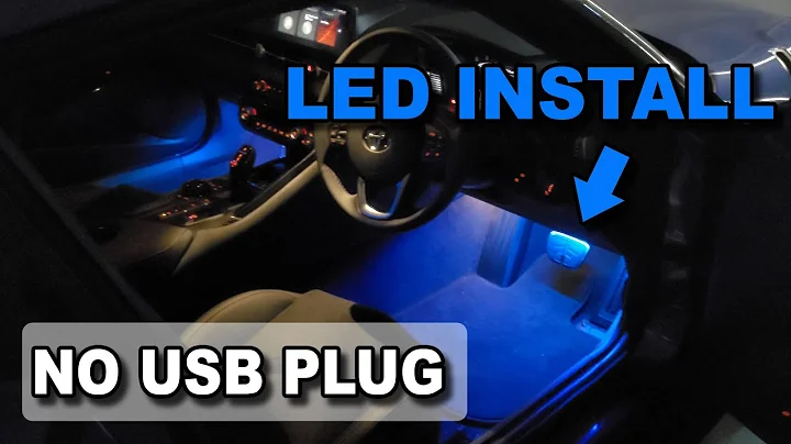 Interior LED Lights Install On GR Supra For Ambient Lighting