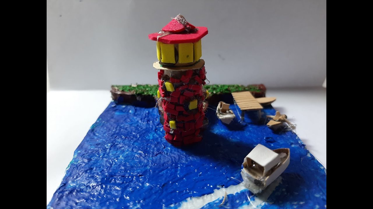 DIY lighthouse diorama - YouTube