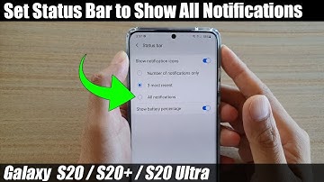 Galaxy S20/S20+: How to Set Status Bar to Show All Notifications