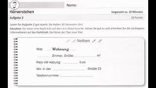 ÖSD A1  #35 │German Listening Practice (new example)