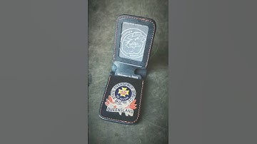 another day another badge wallet #handcrafted #leathergoods #badgewallet #ses #new