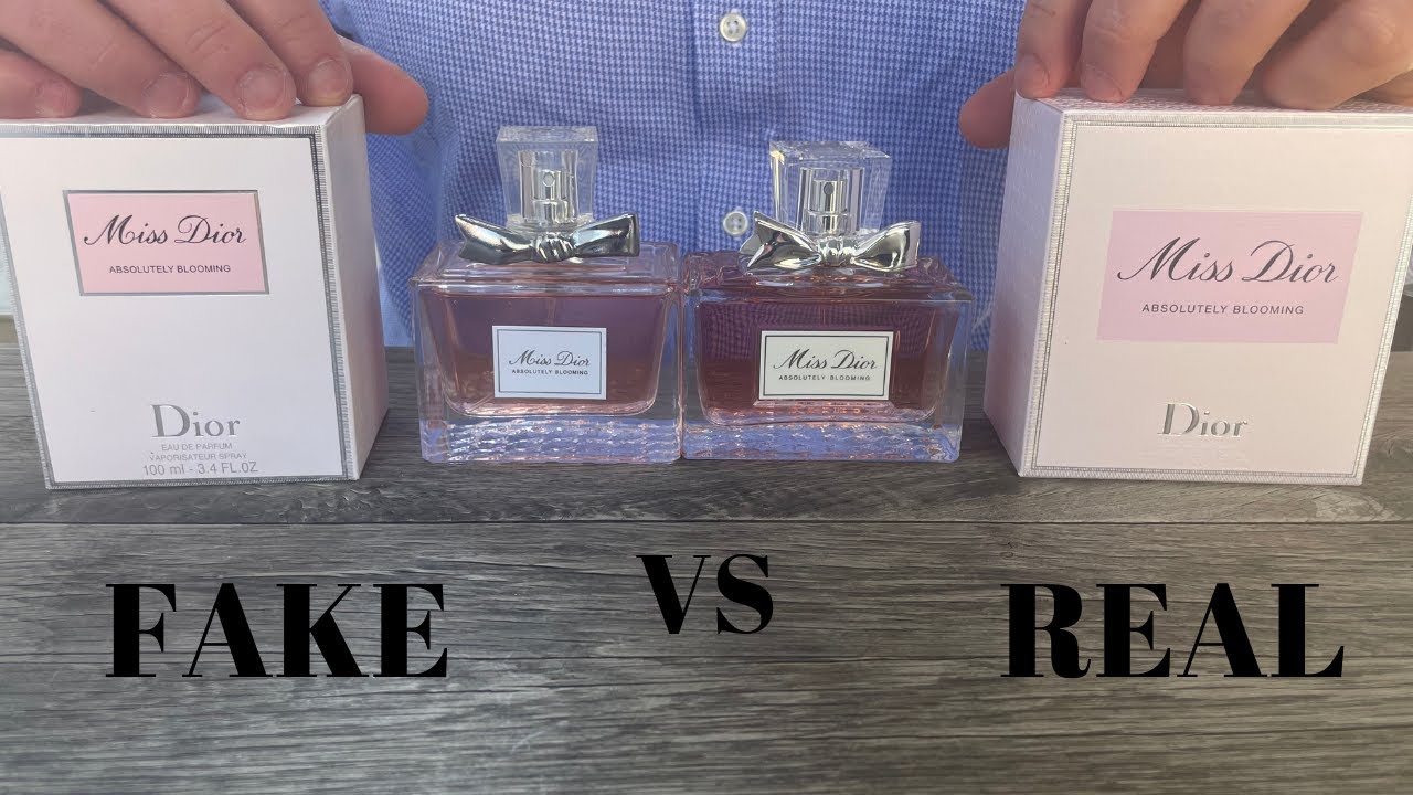 Fake vs Real Miss Dior Absolutely Blooming Perfume 100 ML - YouTube