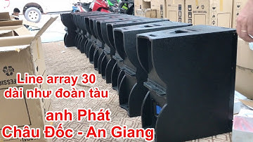 đóng hàng gửi xuyên Việt , 5 cặp array 30 neo 2 tầng coil 100 đi An Giang chơi nhạc sống . DVH audio