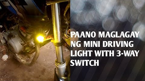PAANO MAGLAGAY NG MINI DRIVING LIGHT WITH 3-WAY SWITCH?#motorcycle ##viral #foryou #engine