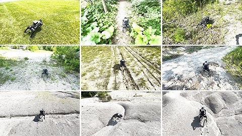 Adaptive Diffusion Terrain Generator for Autonomous Uneven Terrain Navigation