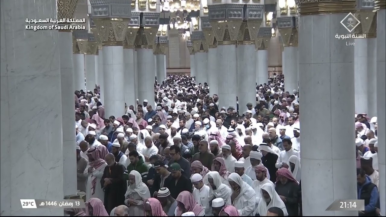 صلاة التراويح للشيخ خالد المهنا ليلة 14 رمضان 1446هـ - الثلاث التسليمات الأولى
