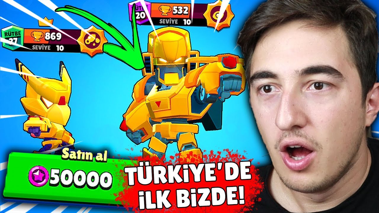 fortnite account DÜNYADA SADECE 1 KİŞİDE VAR! 50.000 YILDIZ PUANLIK ALTIN MECHA BO KOSTÜMÜYLE OYNADIM Brawl Stars