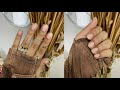 HOW TO: GEL NAILS AT HOME + FRENCH TIP WITH GOLD POWDER | MYESHA POLNETT