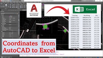 How to export coordinates from autocad to Excel