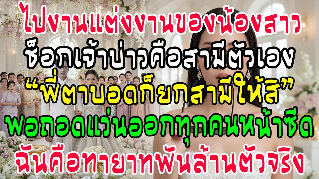 งานแต่งน้องสาว เจ้าบ่าวคือผัวฉัน! โดนไล่เพราะตาบอด พอถอดแว่นเฉลยฐานะทายาทหมื่นล้าน ทุกคนหน้าซีด