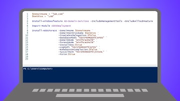 Install Active Directory - PowerShell Script