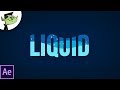 Liquid Water Text Reveal in After Effects Tutorial