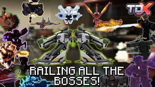 RAILGUNNER VS all BOSSES (TDX)