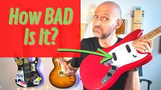 How BAD is the Squier Sonic Mustang [review and demo] #electricguitar #budgetguitar #cheapguitar