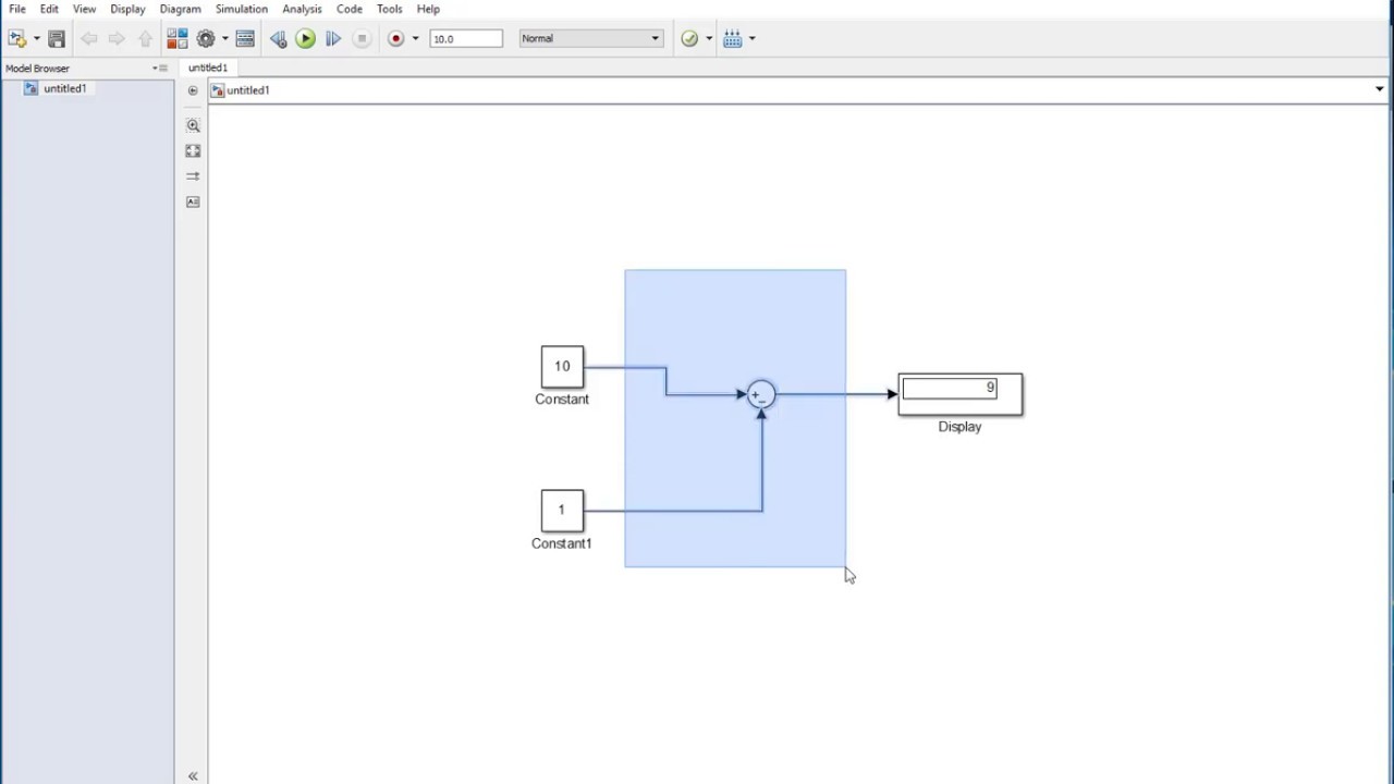 How to create Subsystem in MATLAB Simulink - YouTube