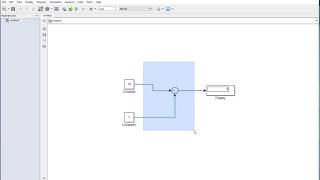 How to create Subsystem in MATLAB Simulink