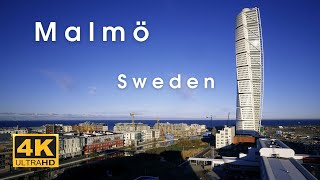 Malmö Sweden 🇸🇪 September 2022 Walking Tour - 4K/60fps - Мальмё Швеция, сентябрь, осень 2022