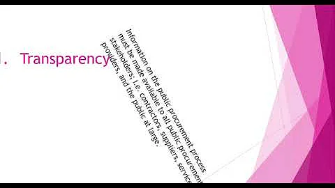 BASIC PRINCIPLES OF PUBLIC PROCUREMENT