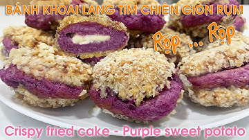 Bánh Khoai Lang Chiên Giòn Ngon | Cách Làm Bánh Khoai Lang  Tím Chiên Dễ & Giòn lâu | Potatoes cake