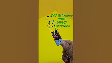 DIY IR Sensor With BC547 Transistor Electronic Project ⚡️ #electronicproject #diy #shorts