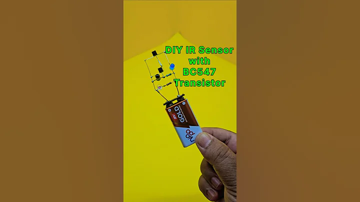 DIY IR Sensor With BC547 Transistor Electronic Project ⚡️ #electronicproject #diy #shorts