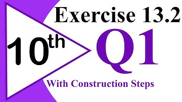 22-EXERCISE-13.2 Q1.Circumscribe a circle about a triangle ABC. Also measure its radius.