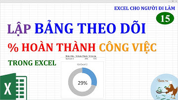 Excel cho người đi làm | #15 Bảng theo dõi tiến độ công việc trong Excel (Biểu đồ hình tròn)