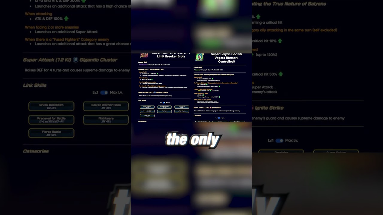 They Fumbled LB SSJ4 Broly & Berserk Controlled Vegeta