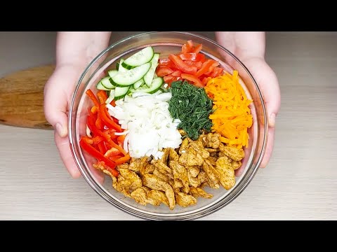 Видео: Пилешка салата: стъпка по стъпка фото рецепти за лесно приготвяне