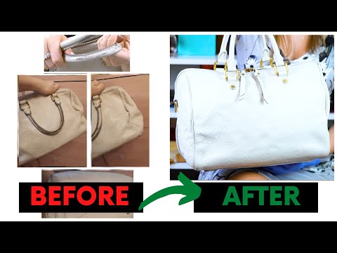 How To Remove Initials Off a Louis Vuitton Leather Bag In 5 Minutes  #removeinitials #lvinitials 