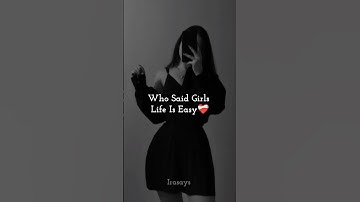 Girls Life is not easy 💔😢 #girlslife #girls #trending #fypシ゚viral #shortsindia