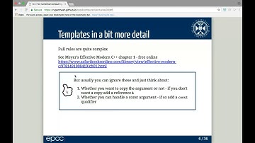 Modern C++ for Computational Scientists   Video 3 of 4