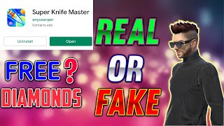 SUPER KNIFE MASTER APP REAL OR FAKE IN TELUGU /How to get free diamonds/How to earn diamonds screenshot 5