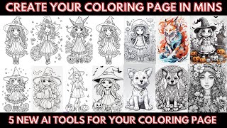 Create your COLORING PAGE in MINUTES with this 5 New Free AI Tool - Undeniably the BEST #kdp