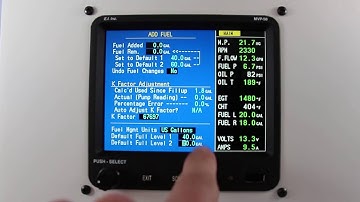 MVP 50P How To Set Default Fuel Levels