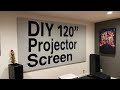 DIY 120" Projector Screen Build | VAVA 4K Laser Ultra Short Throw (UST) Projector