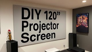 DIY 120' Projector Screen Build | VAVA 4K Laser Ultra Short Throw (UST) Projector