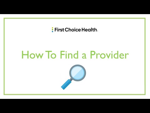 How To Find a Provider