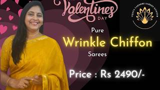 Gift Ur Wife With These Beauties Wrinkle Chiffon Sarees