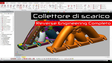 Reverse Engineering di un Collettore di Scarico a 4 Vie – Da STL a file STEP. 4-Way Exhaust Manifold