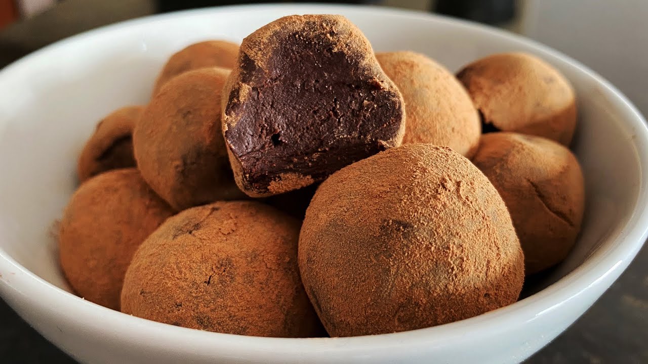Trufas de Chocolate con 2 ingredientes | El de las trufas
